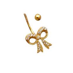 Gold-navel-piercing