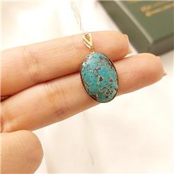 Turquoise-gold-pendant