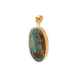 Turquoise-gold-pendant