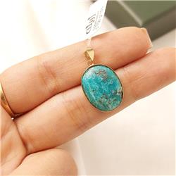Turquoise-gold-pendant