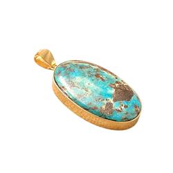 Turquoise-gold-pendant