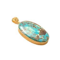 Turquoise-gold-pendant