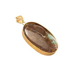 Turquoise-gold-pendant