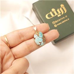 Turquoise-gold-pendant