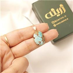 Turquoise-gold-pendant