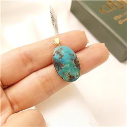 Turquoise-gold-pendant
