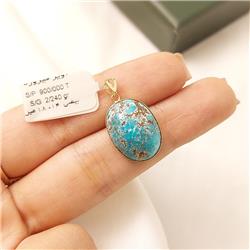 Turquoise-gold-pendant