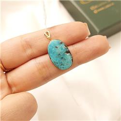 Turquoise-gold-pendant