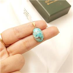 Turquoise-gold-pendant