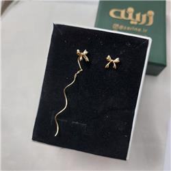 Wavy-bow-earrings