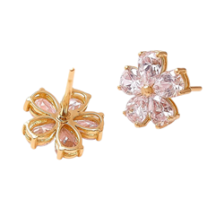 Flower-stud-earrings