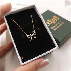 Gold-bow-necklac