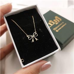 Gold-bow-necklac