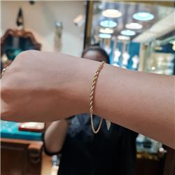 Gold-rope-bracelet