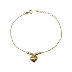 Gold-ball-and-heart-bracelet