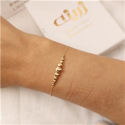 Gold-ball-bracelet
