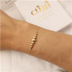 Gold-ball-bracelet