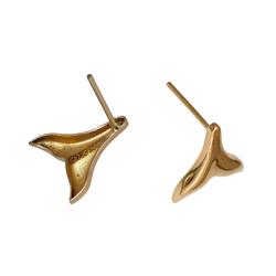Gold-whale-tail-earrings