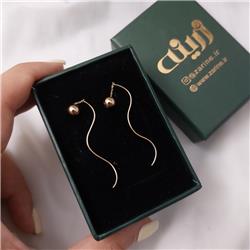 Gold-ball-earrings