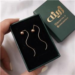 Gold-ball-earrings