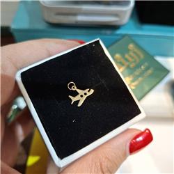 Airplane gold-pendant
