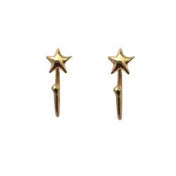 Gold-cane-earrings