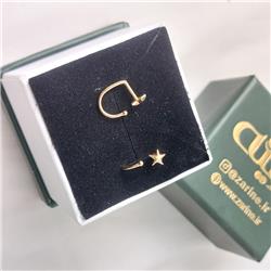 Gold-cane-earrings