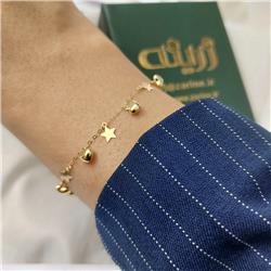 Gold-star-and-heart-bracelet