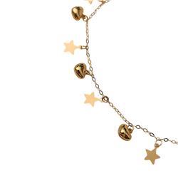 Gold-star-and-heart-bracelet