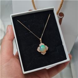 Gold-opal-pendant