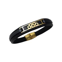 Gold-leather-bracelet