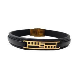 Gold-leather-bracelet
