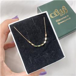 Gold-oval-sequin-necklace