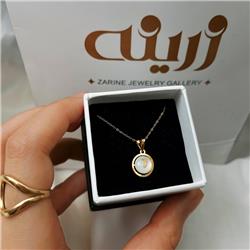 Gold-and-shell-pendant