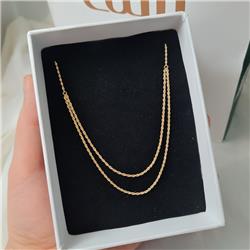Double-row-gold-rope-necklace