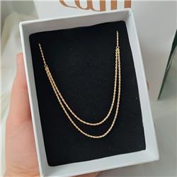 Double-row-gold-rope-necklace