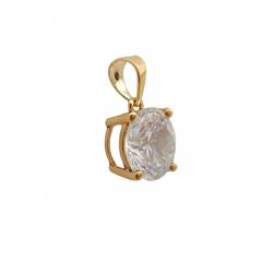 Gold-pendant-with-single-jewel-design