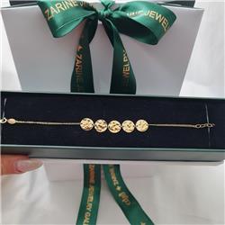 Hammered-gold-coin-bracelet