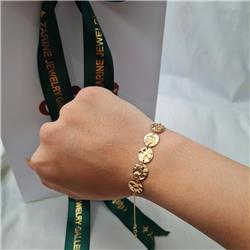 Hammered-gold-coin-bracelet