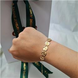 Hammered-gold-coin-bracelet