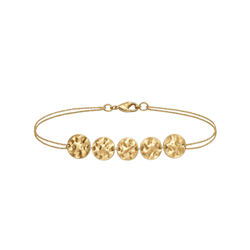 Hammered-gold-coin-bracelet