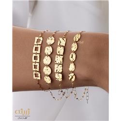 Hammered-gold-bracelet