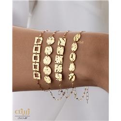 Hammered-gold-bracelet