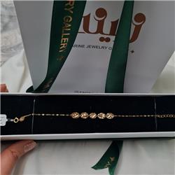 Hammered-gold-bracelet