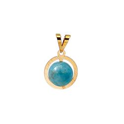 Apatite-gold-pendant