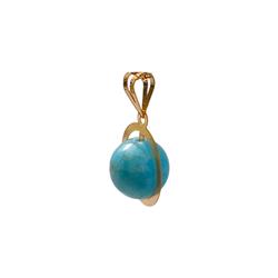 Apatite-gold-pendant