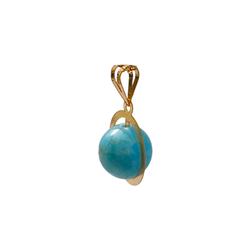 Apatite-gold-pendant