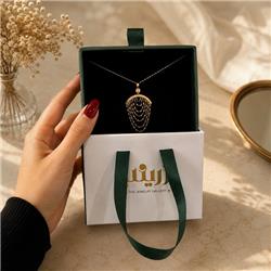 آویز طلا پولکی عربی سبک