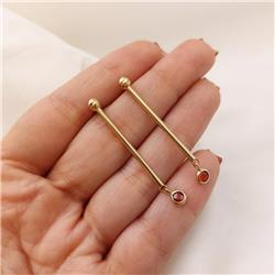 Ball-and-bar-earrings