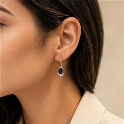 Blue-Teardrop-Earrings
